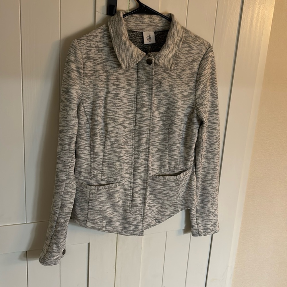 🌸CAbi Black and White Blazer with Structured Fit